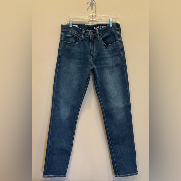 Gap Men’s Slim Jeans, Medium washed blue denim, Size 31/32 - Picture 2 of 6